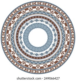 Vector illustration of a set of brushes, borders, frames in contrast colors, for scrapbook, decorations, templates and other designs