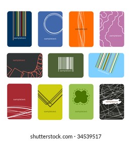 Vector illustration set of business cards