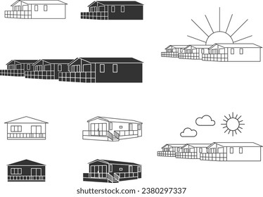 Vector de iluminación Caravan Luxury Lodge