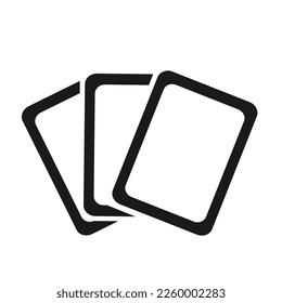 Vector illustration, a set of cards icon.
