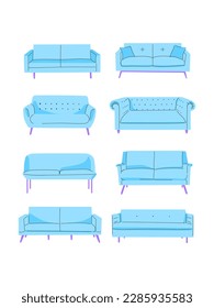 vector illustration of a set of chairs with a minimalistic design
