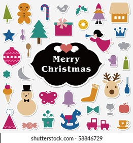 Vector illustration - set of christmas icons