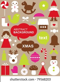 Vector illustration - set of Christmas icons