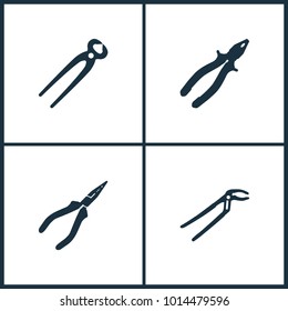 Vector Illustration Set Cinema Icons. Elements of Pile icon on white background