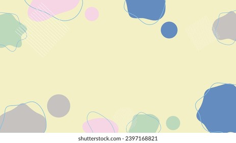 Ilustración vectorial de formas coloridas abstractas líquidas. (fondo de color)