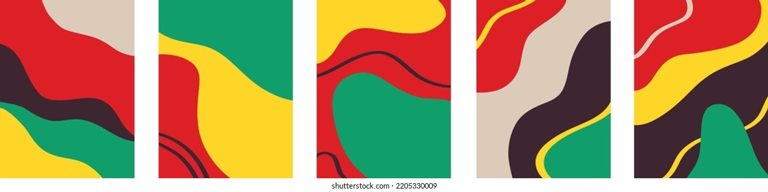 Vektorgrafik von farbenfrohen kreativen Collagen mit chaotischem Muster als abstrakter Hintergrund