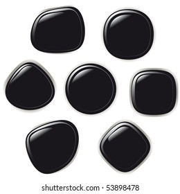 Vector illustration set of colouful refracting Glass