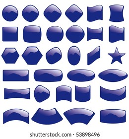 Vector illustration set of colouful refracting Glass balls