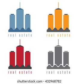 vector illustration set of commercial real estate 