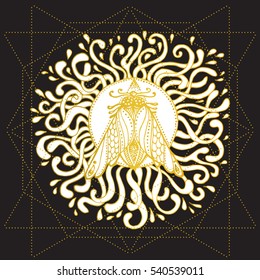 Vector illustration set. Decorative vector elements. Hand drawn. Prints for t-shirts and other textiles.
