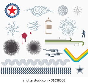 Vector illustration - set of Design Elements
