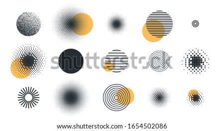 vector illustration. set of different circle geometry design. circle of different shapes for design creative
