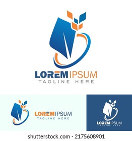 A vector illustration set of Digital Technology Logo Sign