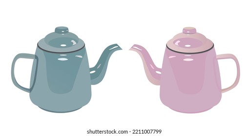 vector illustration with set of  dishes