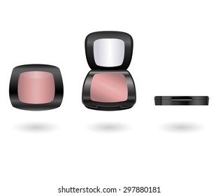 Vector Illustration of set eye shadow