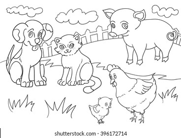 8,646 Dog farm drawing Images, Stock Photos & Vectors | Shutterstock