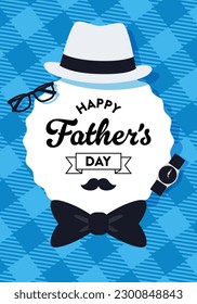 Vector illustration set for Father's Day. for banners and posters.