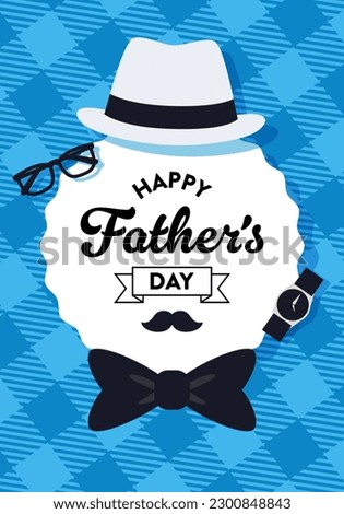 Vector illustration set for Father's Day. for banners and posters.