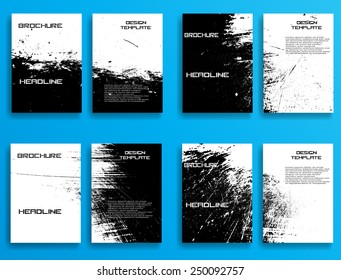 Vector Illustration. Set of Flyer Templates. Collection of Brochure Design . Abstract Modern Background .
