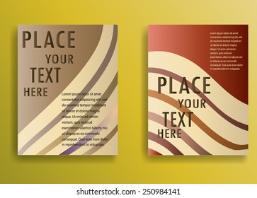 Vector Illustration. Set of Flyer Templates. Collection of Brochure Design .