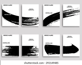 Vector Illustration. Set of Flyer Templates. Collection of Brochure Design . Abstract Modern Background .