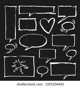 Vector illustration. Set of frames in grunge style. Dirty different frames. Design elements for banner, poster, flyer, invitation, card, social networks.