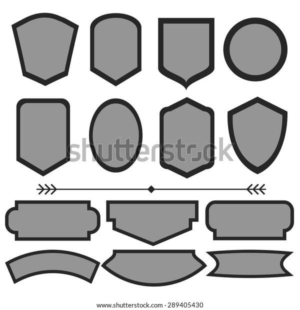 Vector illustration of a set of frames for
labels, tags and other
designs