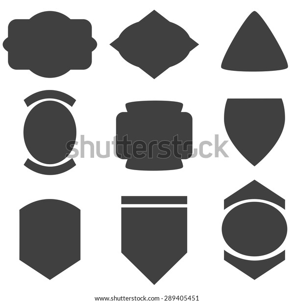 Vector illustration of a set of frames for\
labels, tags and other\
designs