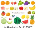 Vector illustration set of fruits