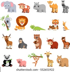 Desert Creature Cartoon On White Background Stock Vector (Royalty Free ...