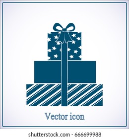 Vector illustration of a set of gift boxes