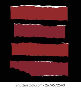 Vektorgrafik eines Sets von Grunge-Bannern