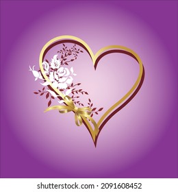Vector Illustration. Set heart icons, concept of love. hand drawn icons and illustrations for valentines and wedding.