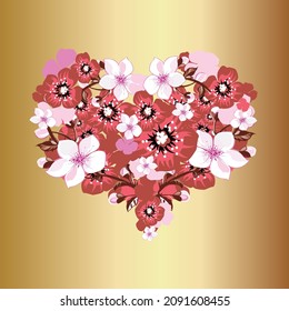 Vector Illustration. Set heart icons, concept of love. hand drawn icons and illustrations for valentines and wedding.