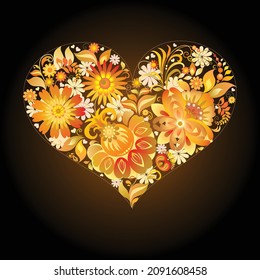 Ilustración vectorial. Establece iconos cardíacos, concepto de amor. iconos e ilustraciones dibujados a mano para las tarjetas de San Valentín y la boda.