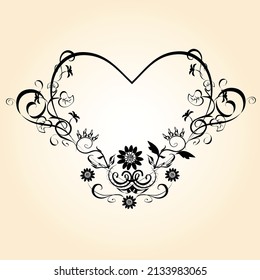 Vector Illustration. Set heart icons, concept of love. hand drawn icons and illustrations for valentines and wedding.