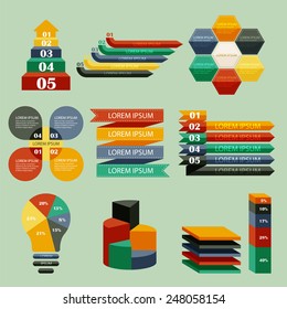 Vector illustration set of infographics