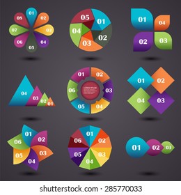 Vector illustration set of infographics