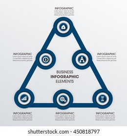 Vector illustration set infographics. Template for brochure, business, web design