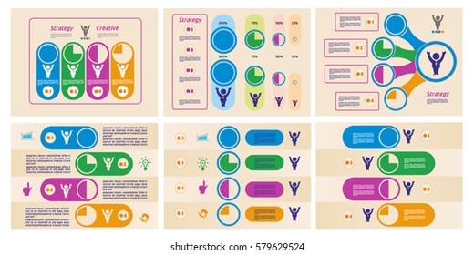 Vector illustration set infographics. Template for brochure, business, web design. Timing belt four steps.