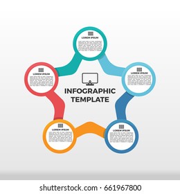 Vector illustration set infographics. Template for brochure, business, web design