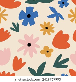 Vector illustration set of ink floral posters with different flowers and vases. Art for prints, wall art, banner, and background