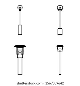 Vector illustration of a set of Lamp