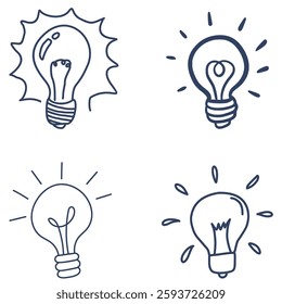 vector illustration set of lamps