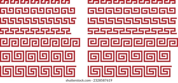 Vector illustration set of lightning writing style mark(Chinese style noodle mark, Chinese mark)
