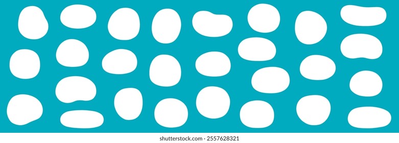 Vector illustration set of loose frames. Frames, ovals, curved lines