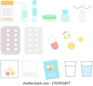 Vektorillustration-Illustrationssatz