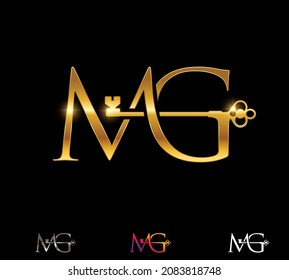 A Vector Illustration set of MG Home and Real Estate Monogram Logo