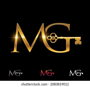 A Vector Illustration set of MG Home and Real Estate Monogram Logo