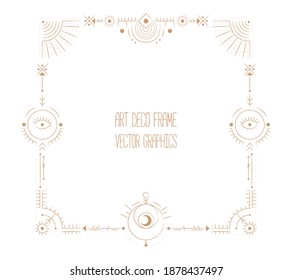 Vector illustration set of moon phases. Different stages of moonlight activity in vintage engraving style. Zodiac Signs